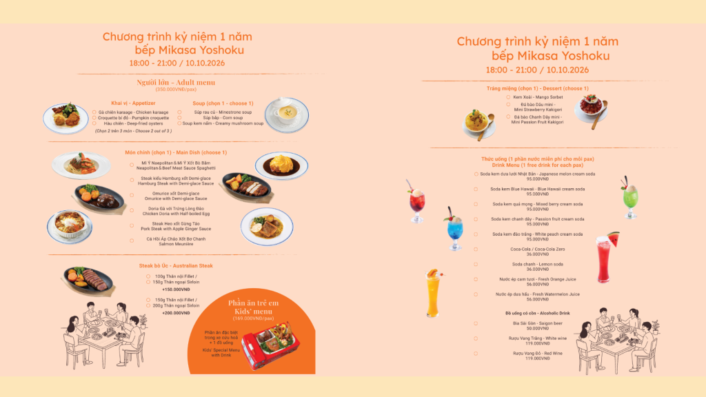 YOU ARE CORDIALLY INVITED TO MIKASA KITCHEN’S 1ST ANNIVERSARY PARTY – GET 10% OFF | OCT 10, 2026