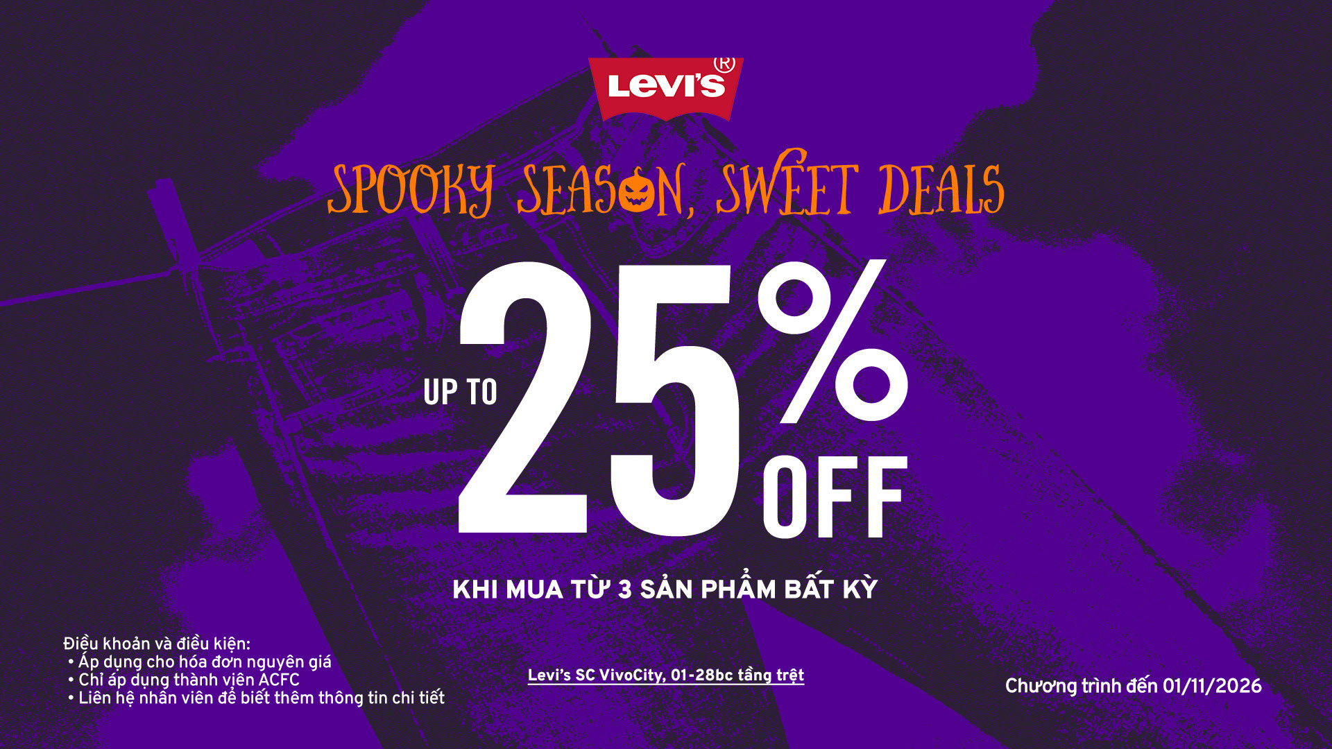LEVI’S | SPOOKY SEASON, SWEET DEALS