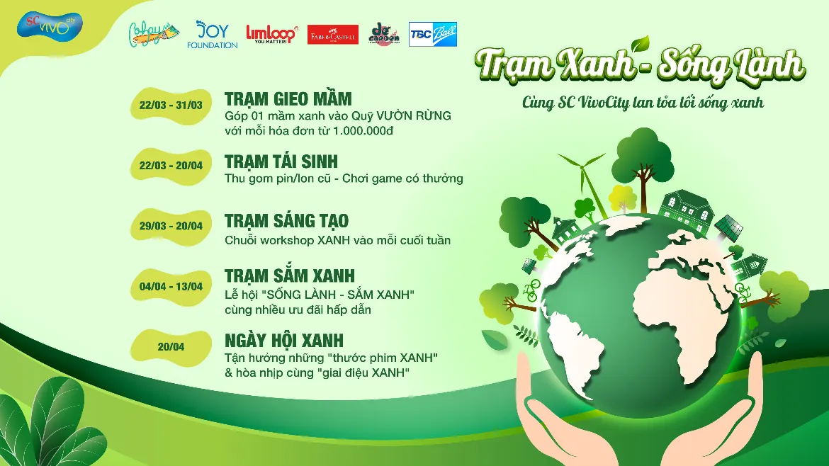 TRẠM XANH – SỐNG LÀNH CÙNG SC VivoCity