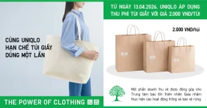 CÙNG UNIQLO HẠN CHẾ TÚI GIẤY DÙNG MỘT LẦN
