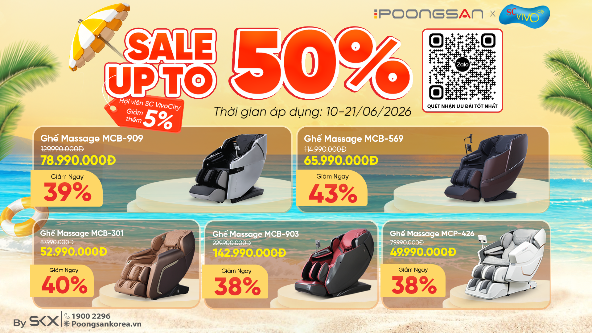 🔥SALE HÈ CỰC SỐC TẠI POONGSAN SC Vivo City – GIẢM ĐẾN 50%