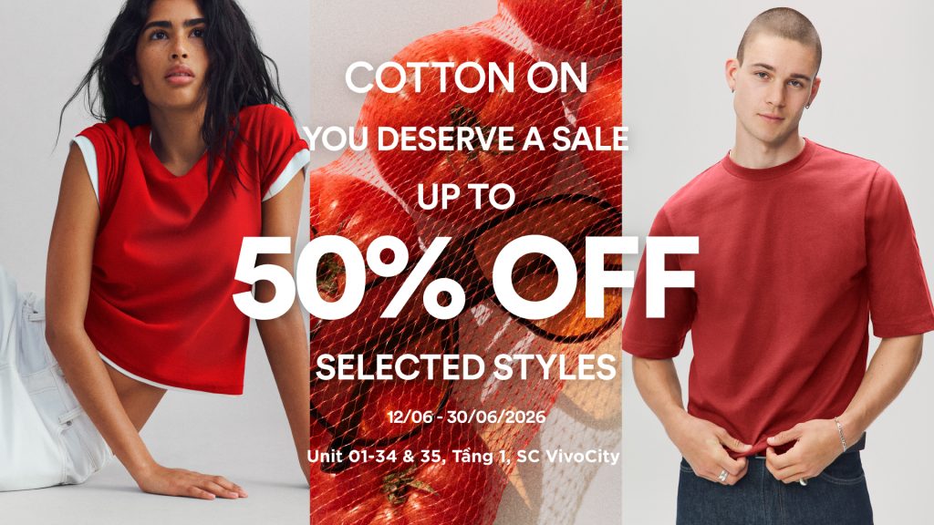 COTTON ON – 𝐄𝐍𝐃 𝐎𝐅 𝐒𝐄𝐀𝐒𝐎𝐍 𝐒𝐀𝐋𝐄 𝐀𝐋𝐄𝐑𝐓: 𝐒𝐀𝐋𝐄 𝐎𝐅𝐅 𝐓𝐎 𝟓𝟎% 𝐎𝐅𝐅! 🛍️⚡