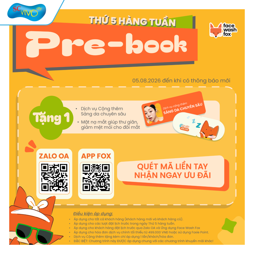 Face Wash Fox: THỨ 5 PRE-BOOK – NHẬN QUÀ XỊN NUÔI DƯỠNG LÀN DA! ✨