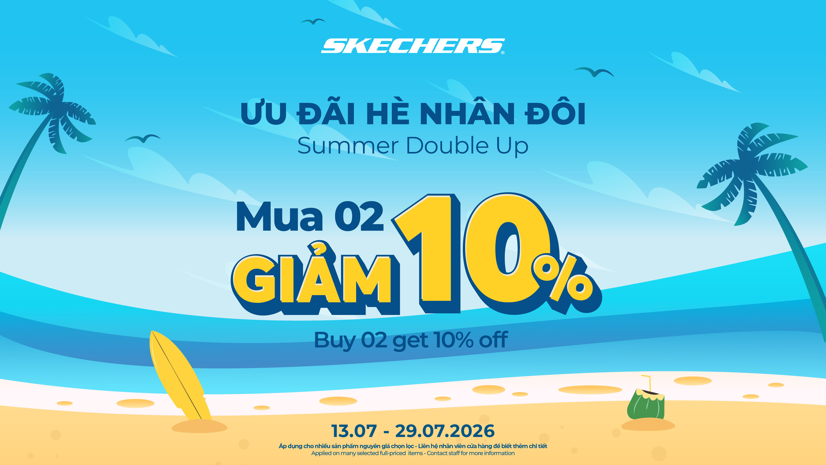 SKECHERS | SUMMER DOUBLE UP – NHÂN ĐÔI LỰA CHỌN, NHÂN ĐÔI NIỀM VUI ☀️