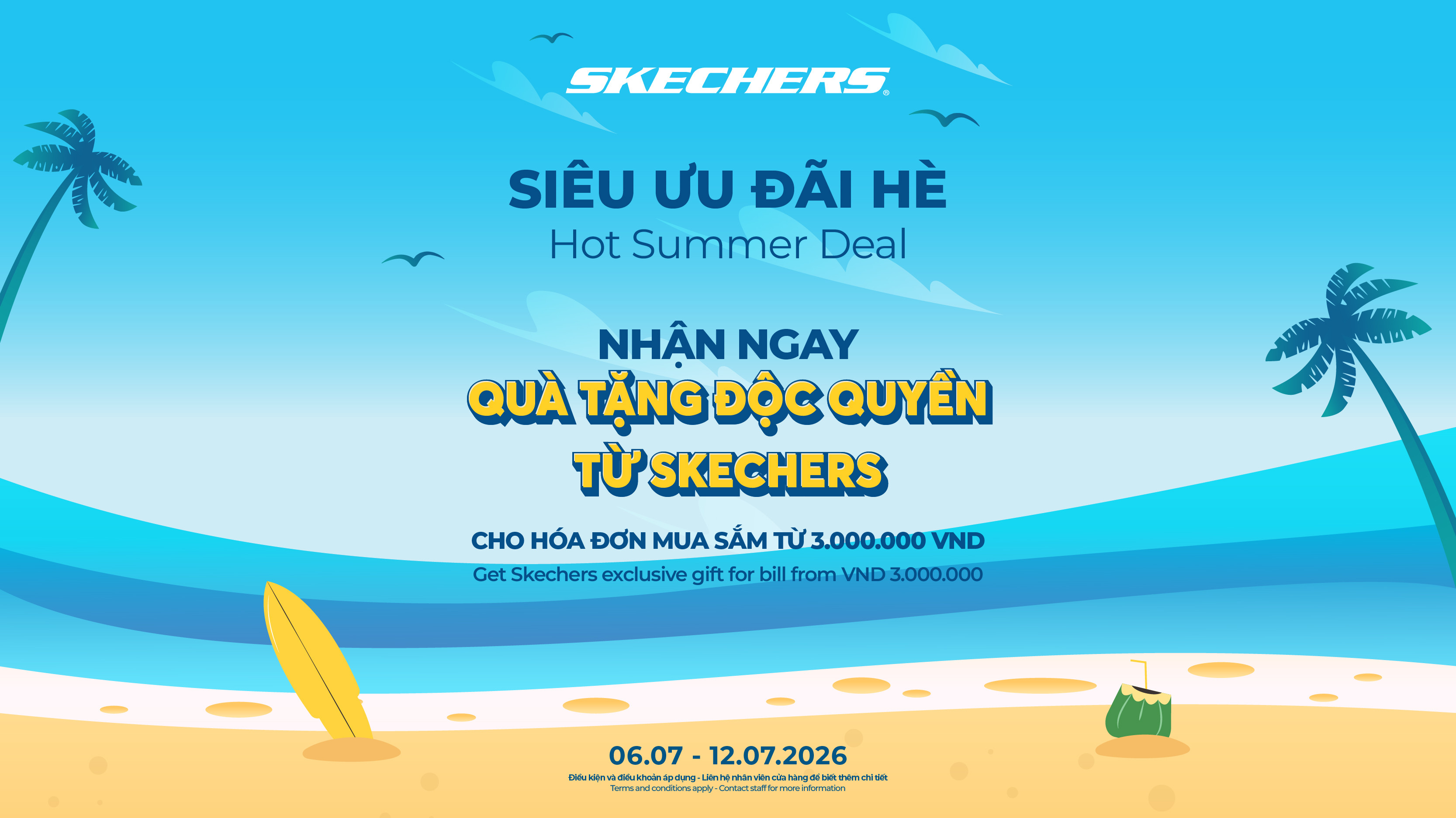 SKECHERS | HOT SUMMER DEAL – SĂN QUÀ HÈ, BỨT PHÁ CÙNG SKECHERS! 🔥