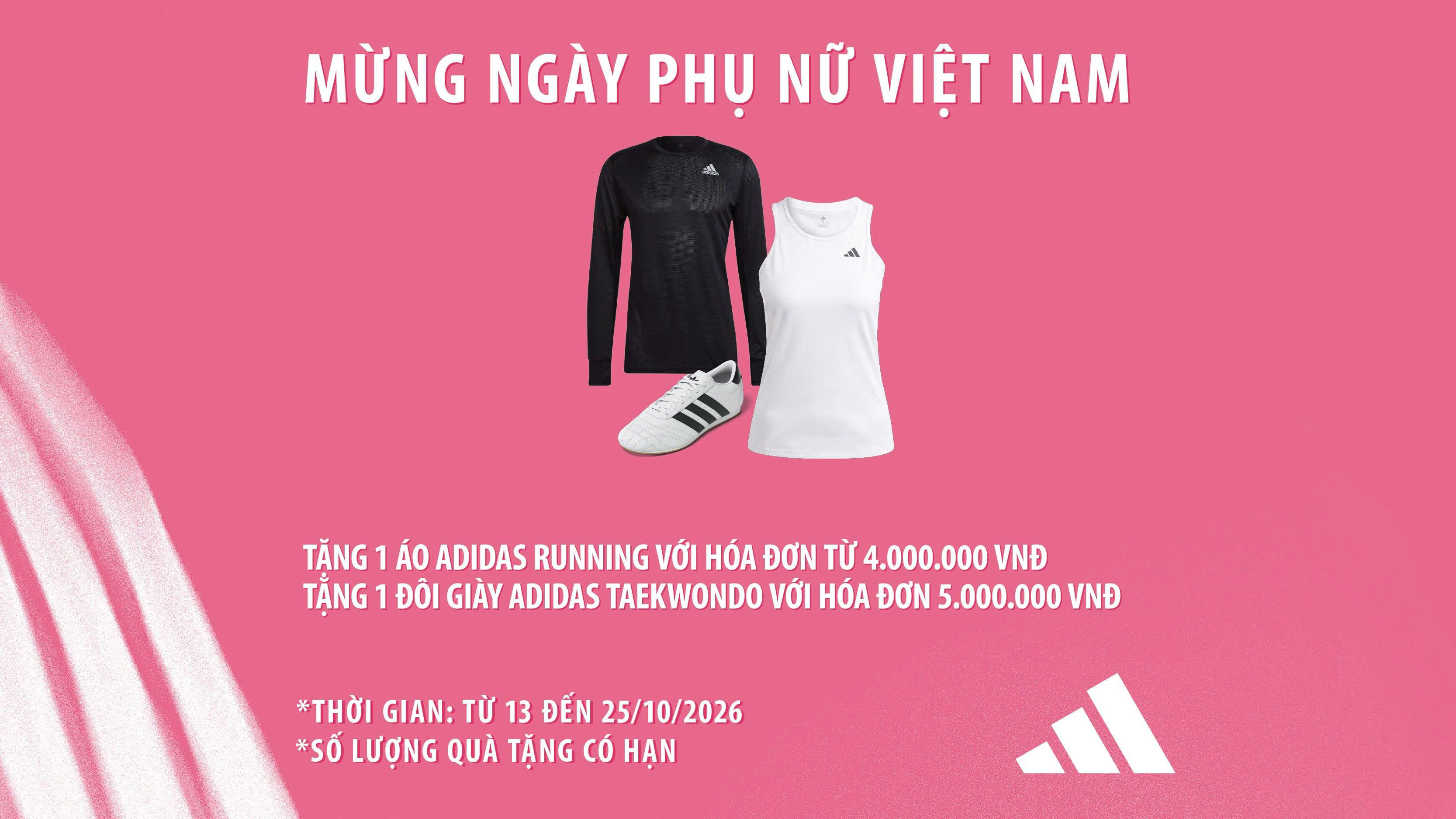 👟 ADIDAS | HAPPY WOMEN’S DAY – ƯU ĐÃI ĐẶC BIỆT TẠI SC VivoCity 💖