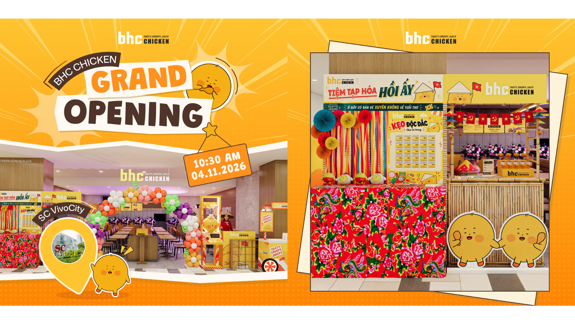 BHC CHICKEN CHÍNH THỨC KHAI TRƯƠNG TẠI SC VivoCity